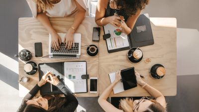 coffee shop marketing team