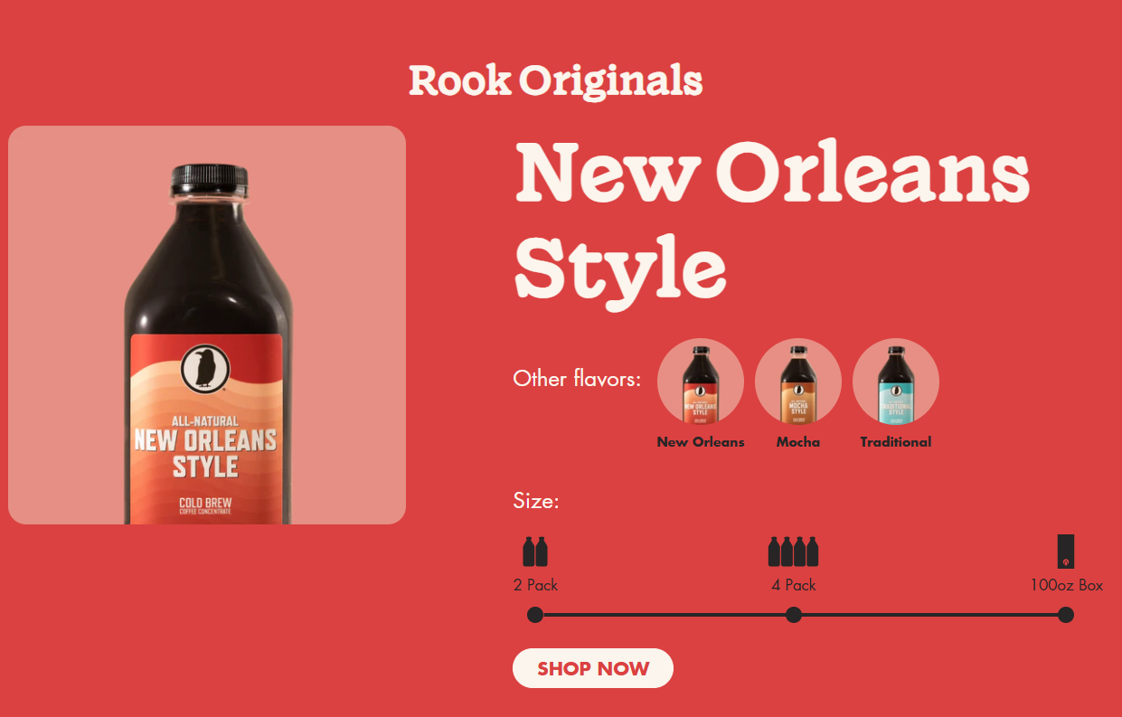 rook originals coffee new branding